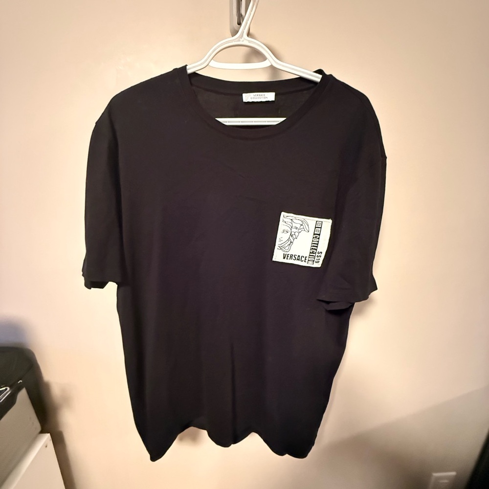 Versace Black Short Sleeve Tee